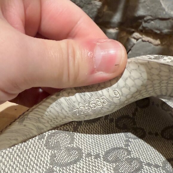 Gucci Grey GG Logo Rubber Cubic Platform Slide Sandals - Picture 7 of 12